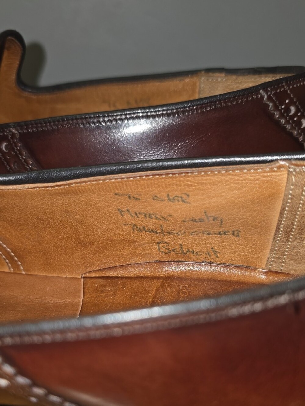 Church's Pre-Prada Belmont Oxford Last 69R UK 7.5D US 8.5 Burgundy + Trees - Picture 8 of 8